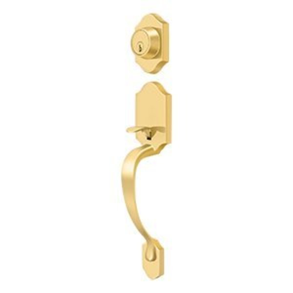 Deltana Hanover Home Series Sectional Handleset Entry Lifetime Polished Brass 803871B-003